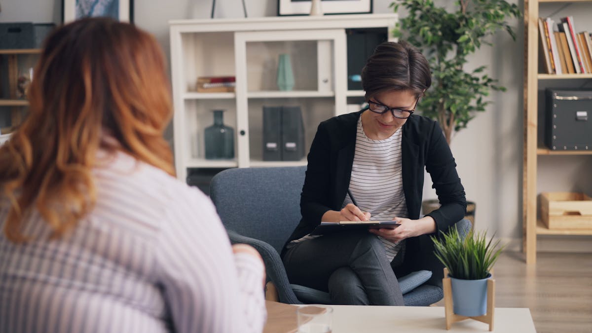 Interview preparation in office